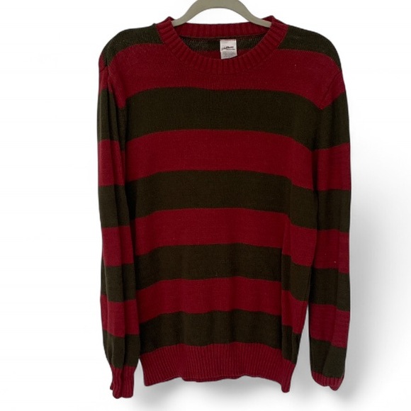 A Nightmare On Elm Street Sweaters - A Nightmare on Elm Street Freddy Kruger Striped Sweater